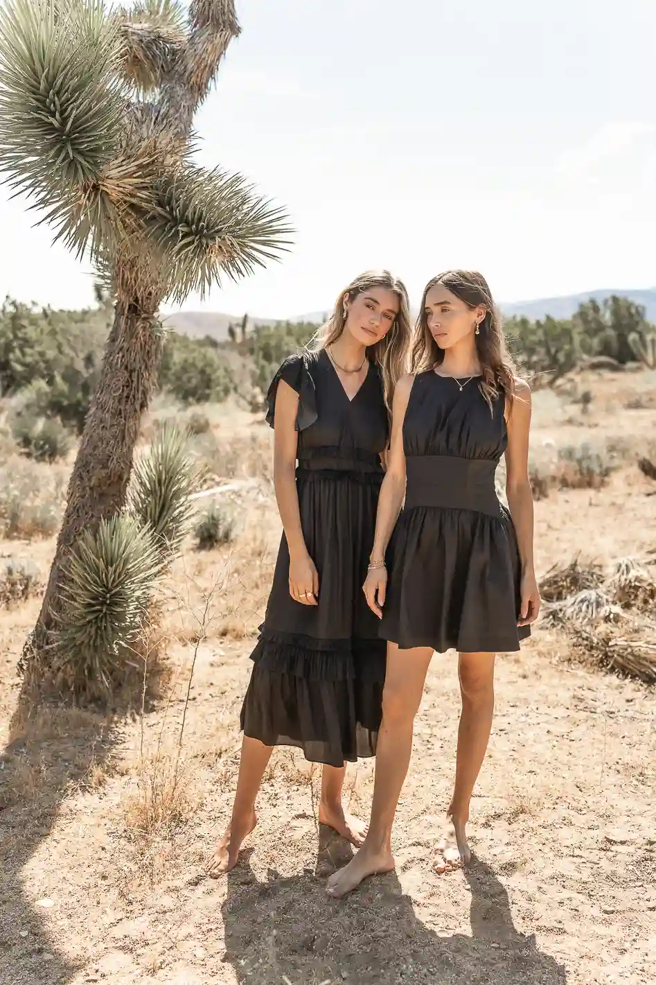 Willa Ruffle Dress in Black - FINAL SALE - Image 6