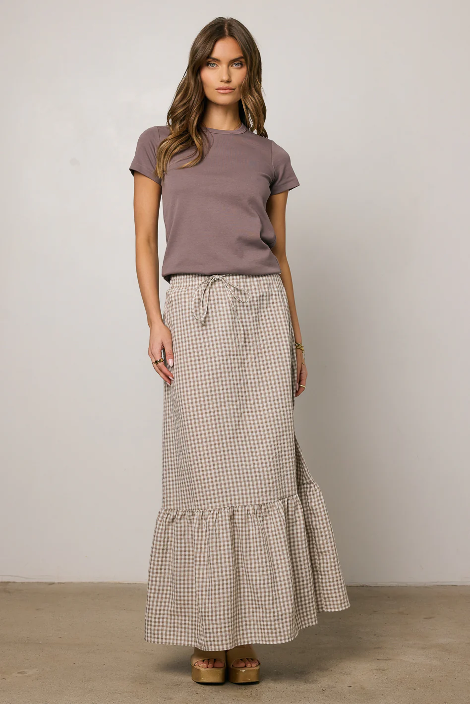 Willie Gingham Maxi Skirt - FINAL SALE - Image 2