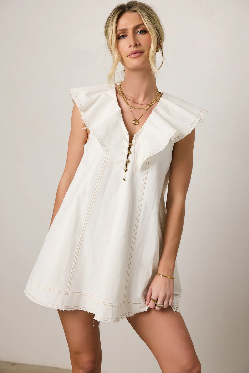 Willow Collared Babydoll Dress - FINAL SALE - Image 6