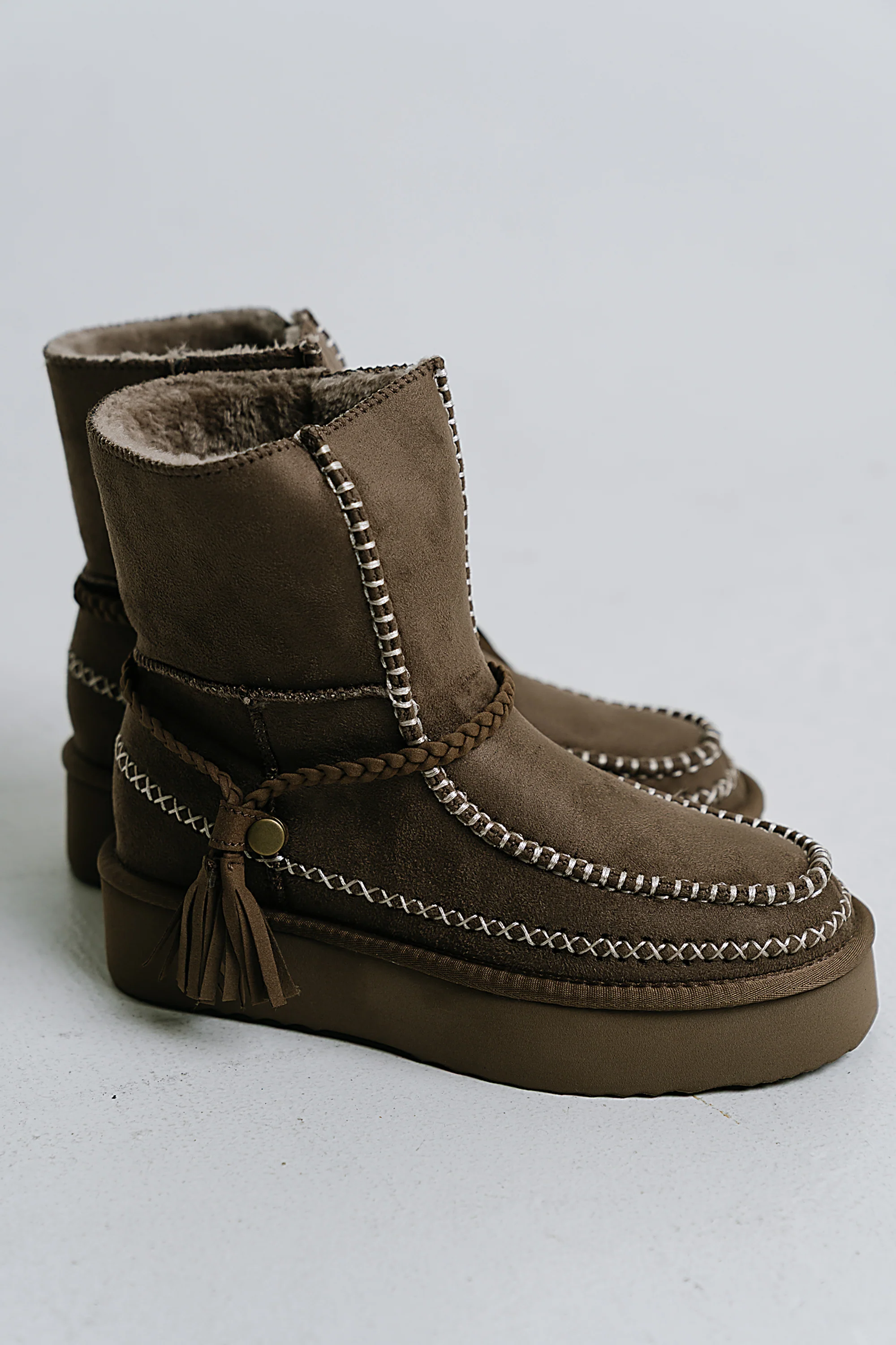 Winona Boots in Taupe - FINAL SALE - Image 3