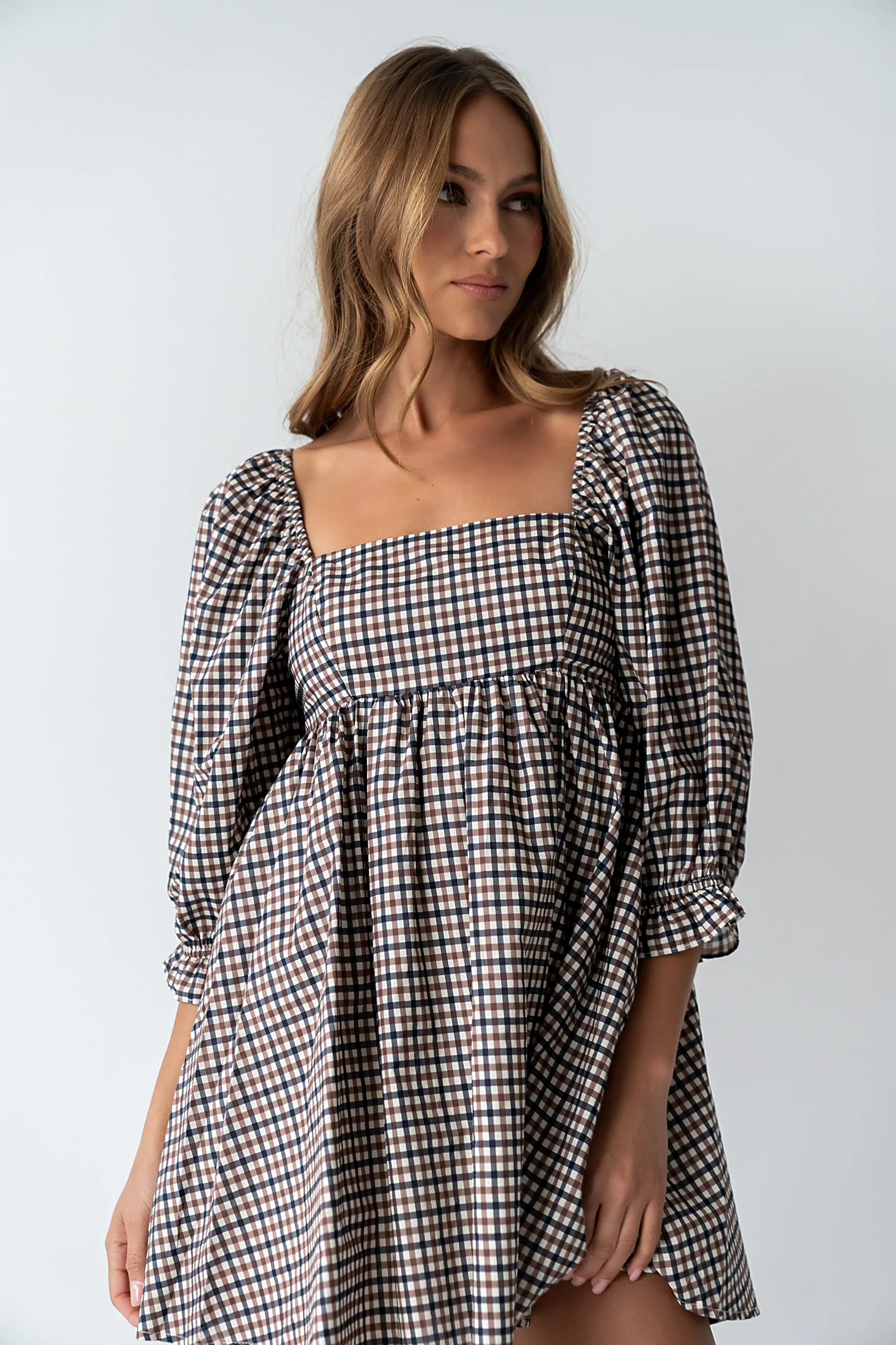Wren Gingham Mini Dress - FINAL SALE - Image 4