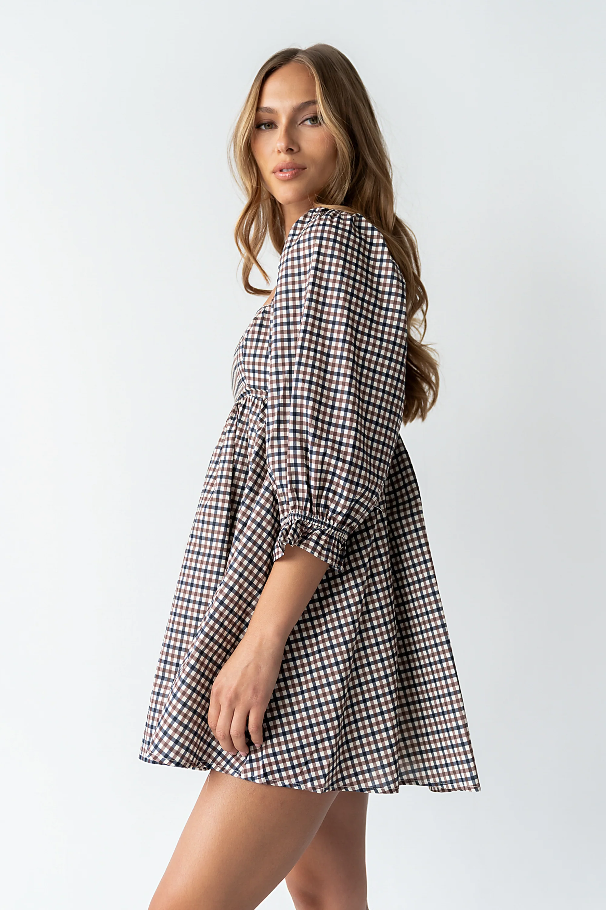 Wren Gingham Mini Dress - FINAL SALE - Image 5