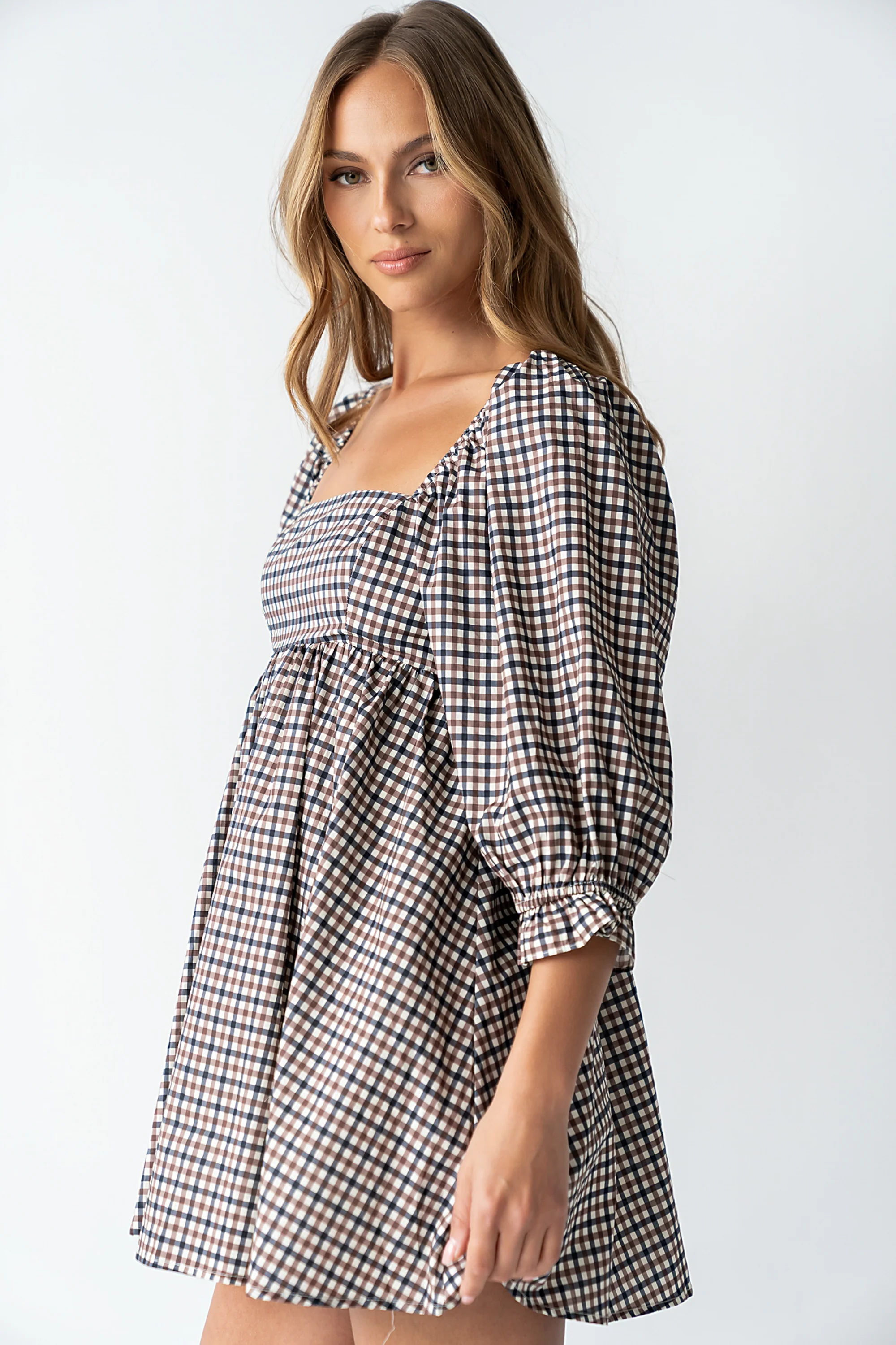 Wren Gingham Mini Dress - FINAL SALE - Image 7