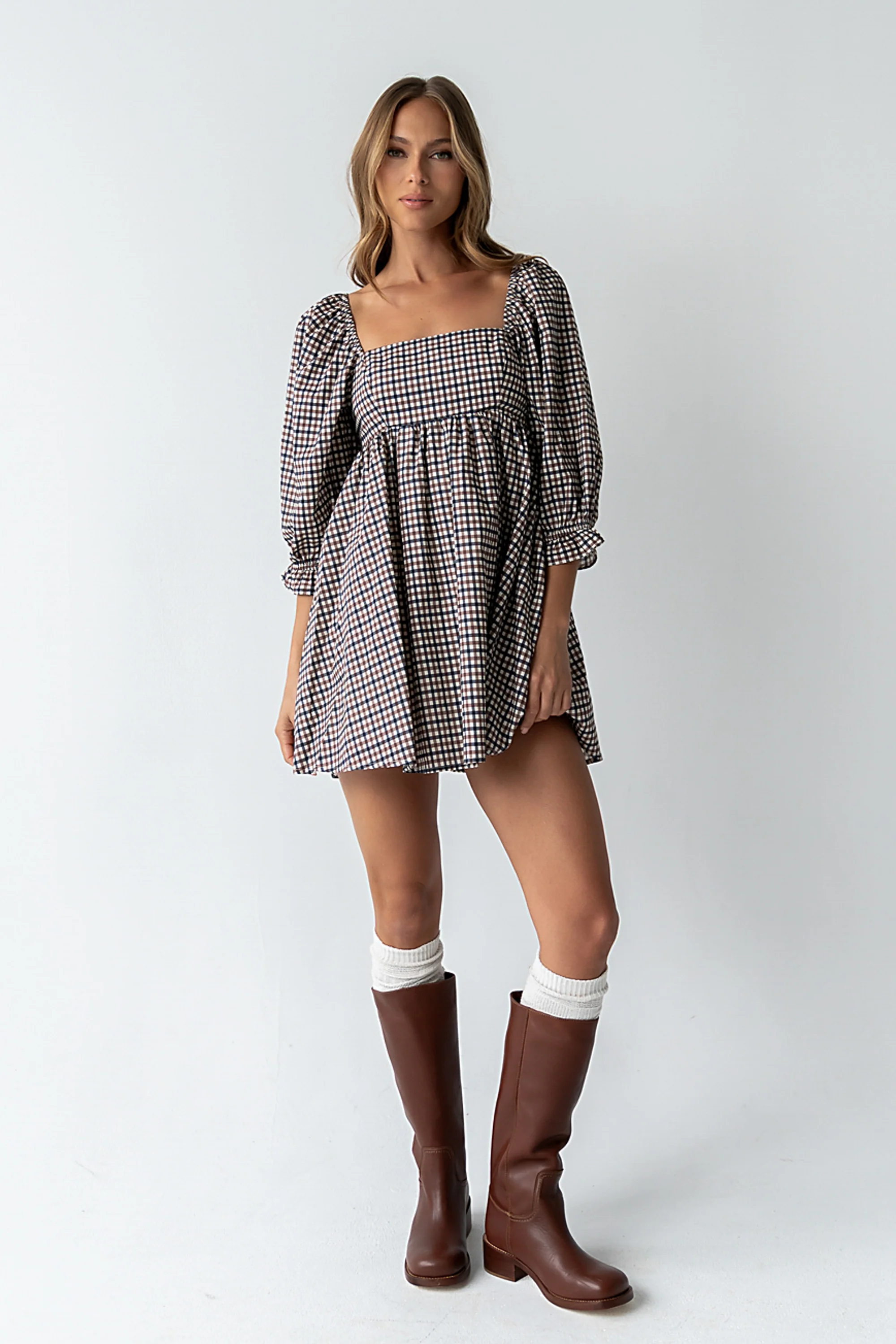 Wren Gingham Mini Dress - FINAL SALE - Image 8