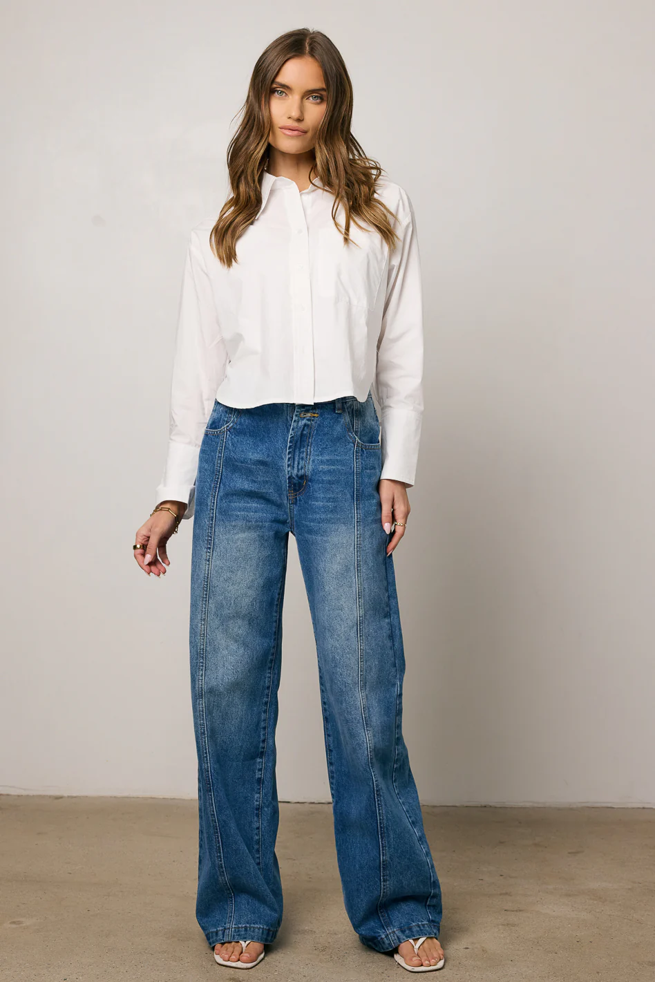 Wren Medium Wash Baggy Jeans - Image 5