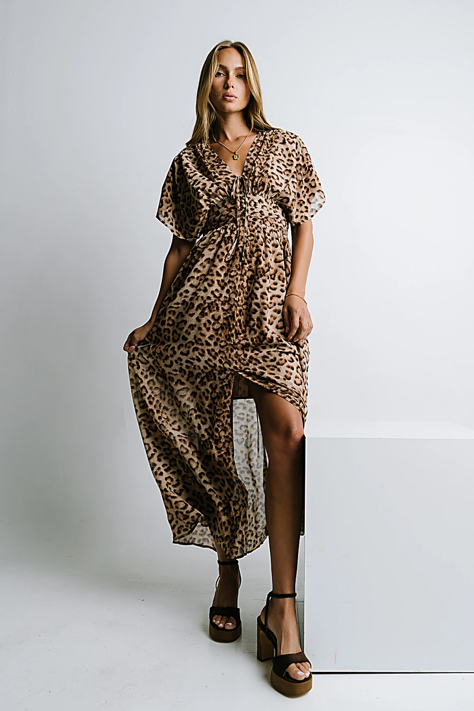 Wrenna Leopard Maxi Dress - Image 2