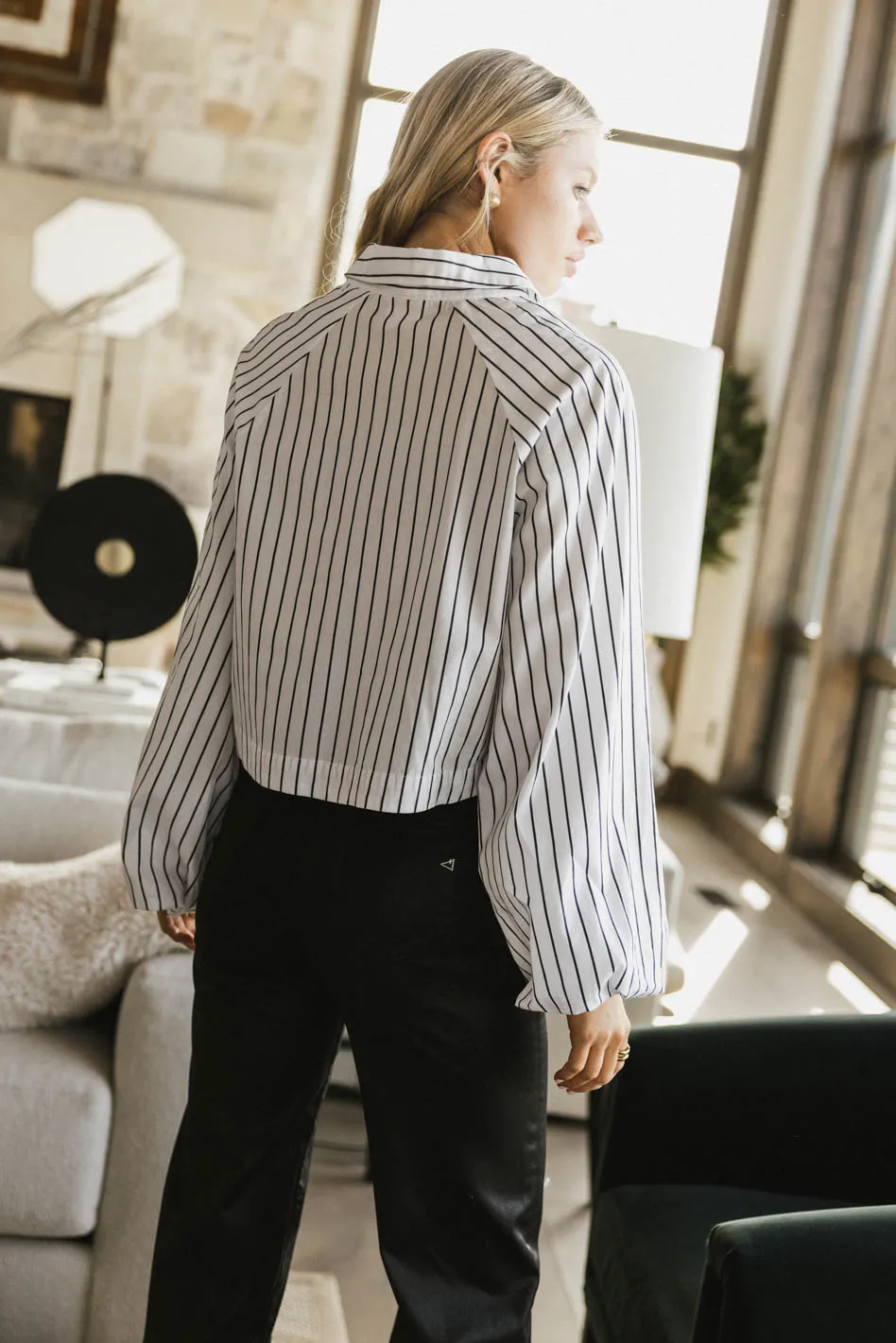 Wynn Striped Button Up - FINAL SALE - Image 2