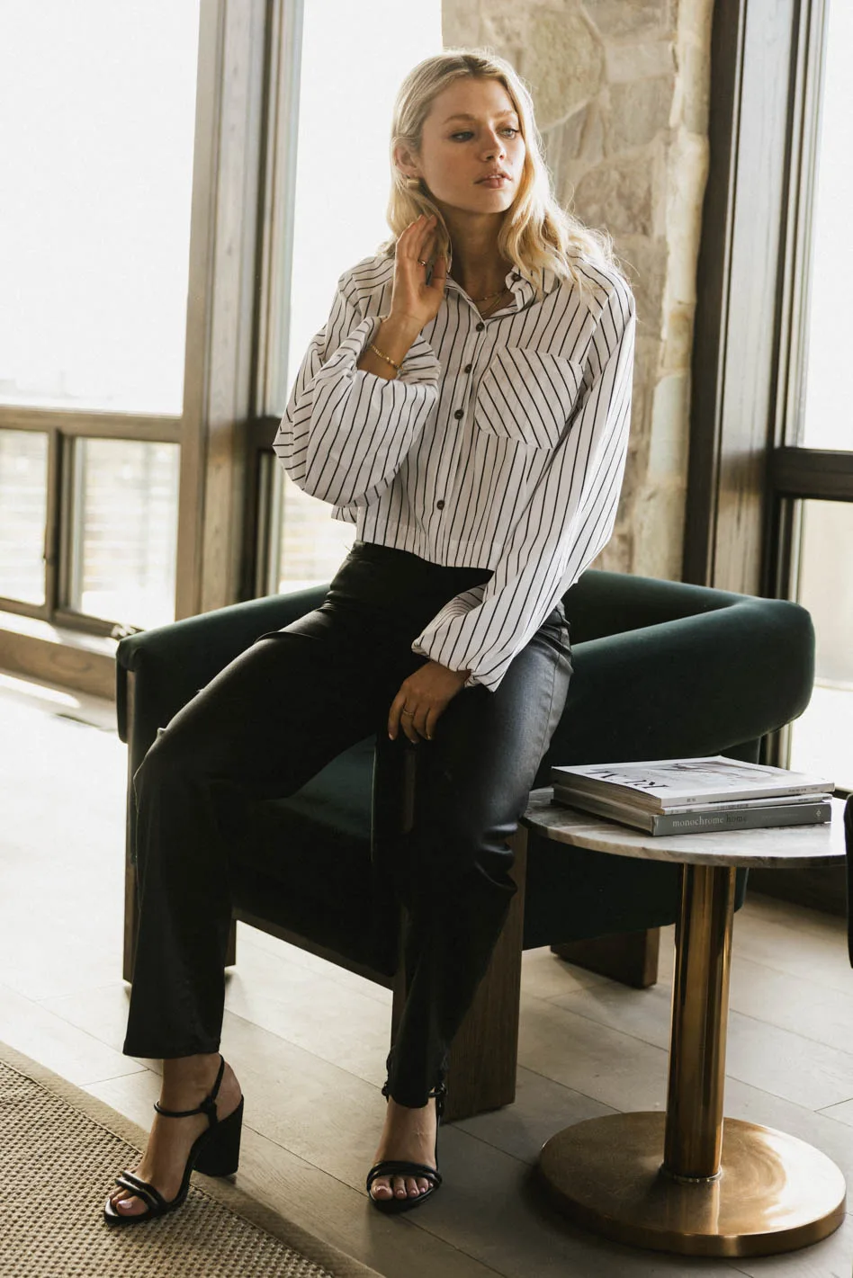 Wynn Striped Button Up - FINAL SALE - Image 3