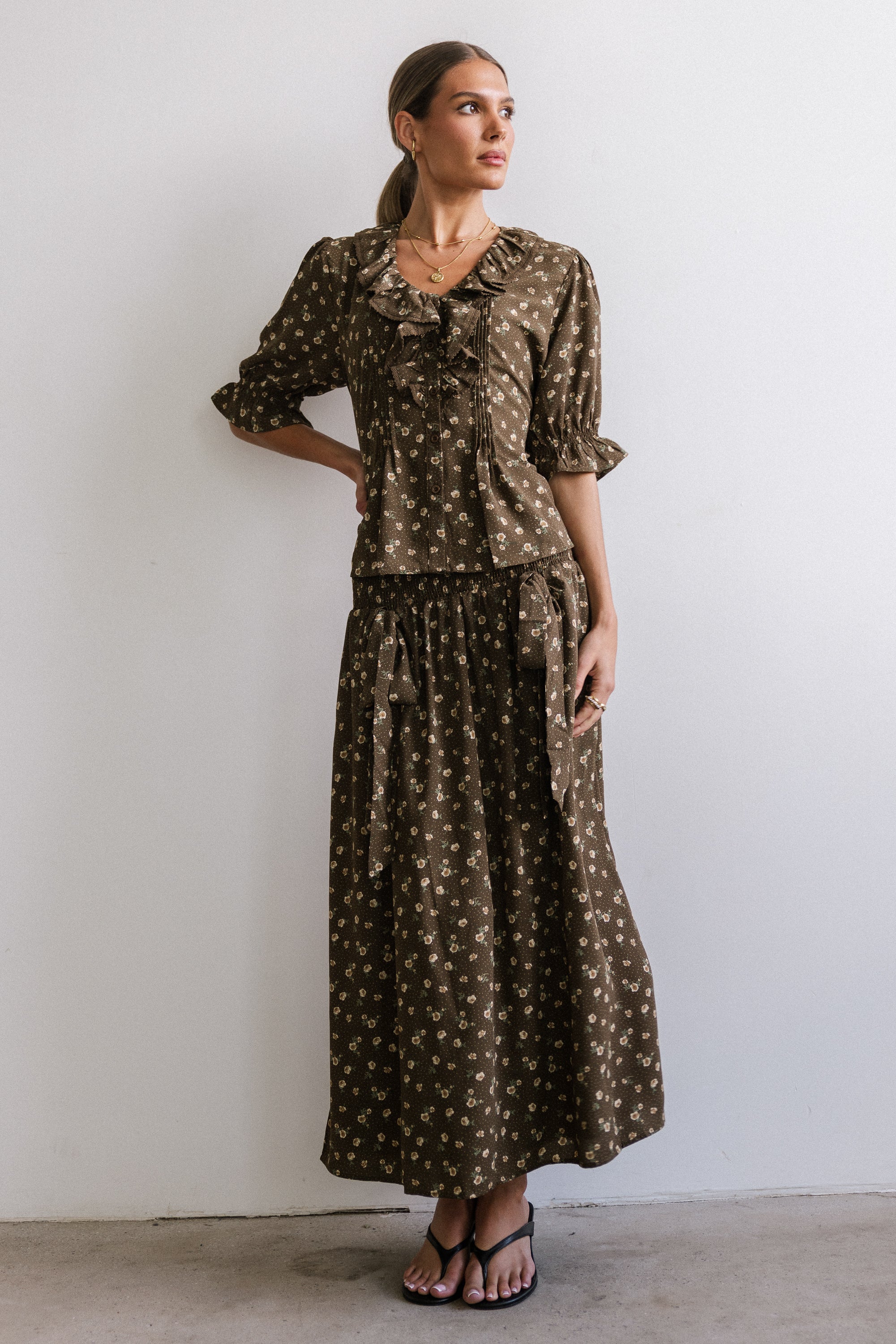 Xander Floral Maxi Skirt - FINAL SALE - Image 7