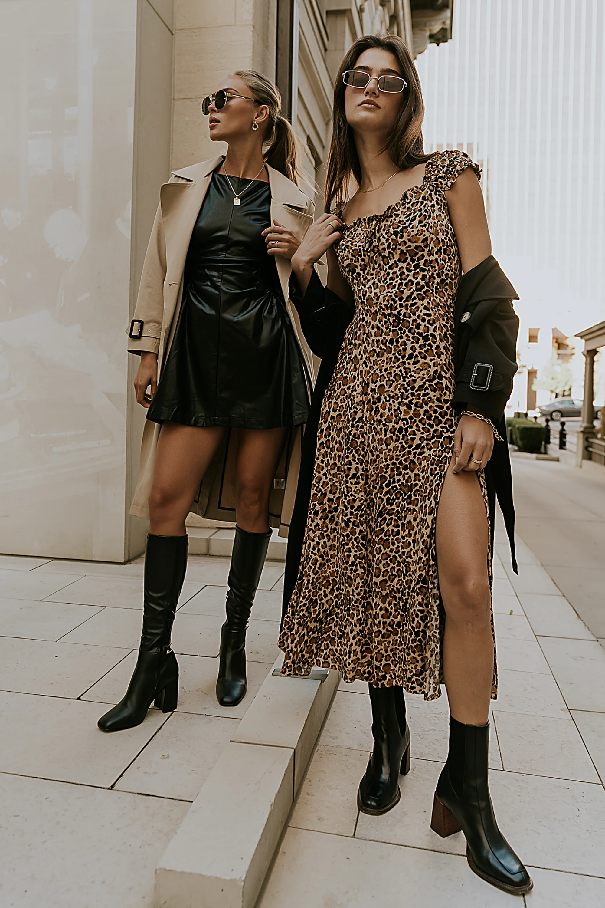 Xiomara Vegan Leather Mini Dress - FINAL SALE - Image 2