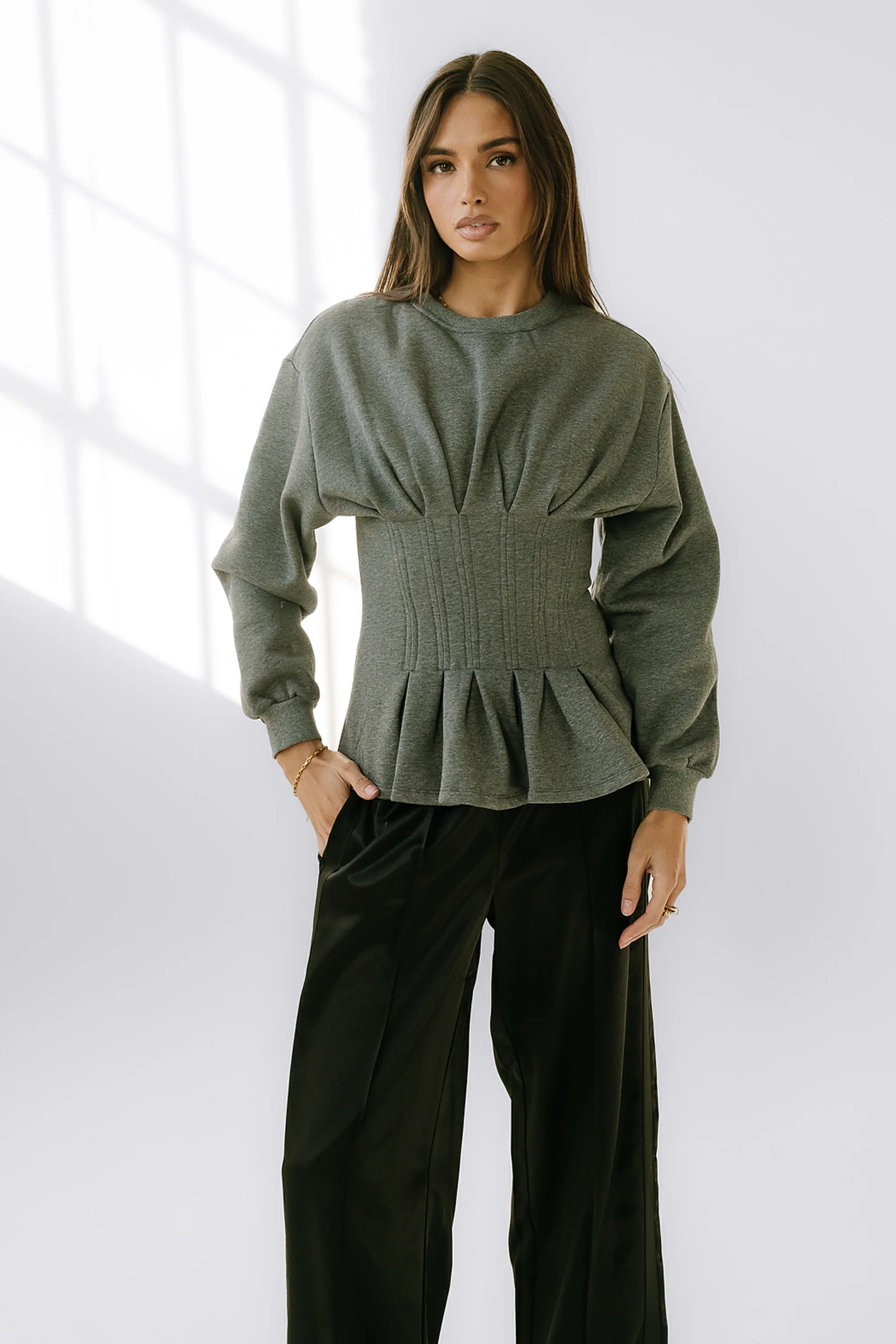 York Pleated Sweater - FINAL SALE - Image 3