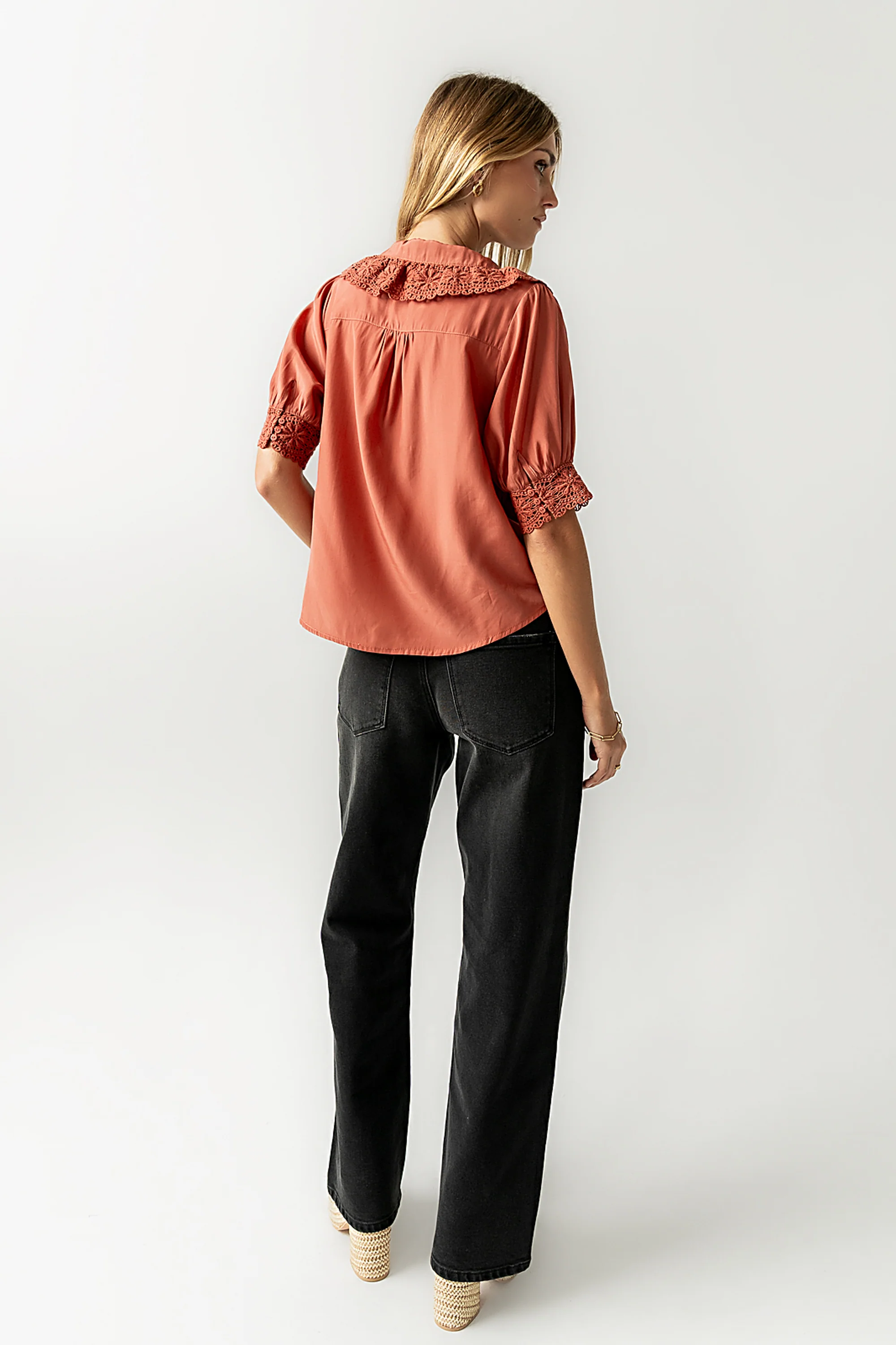 Zayne Button Up in Clay - FINAL SALE - Image 8