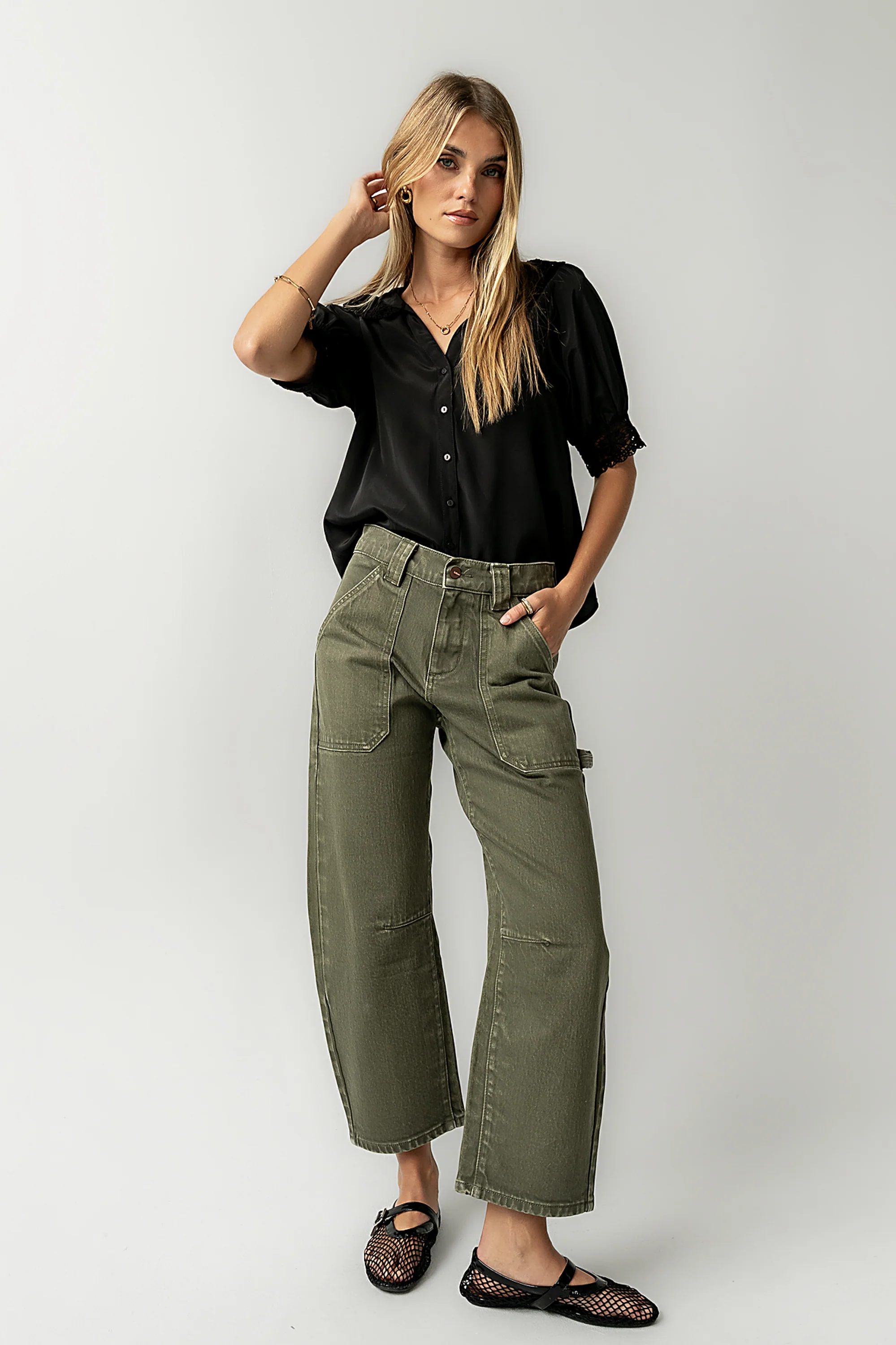 Zayne Button Up in Black - Image 2