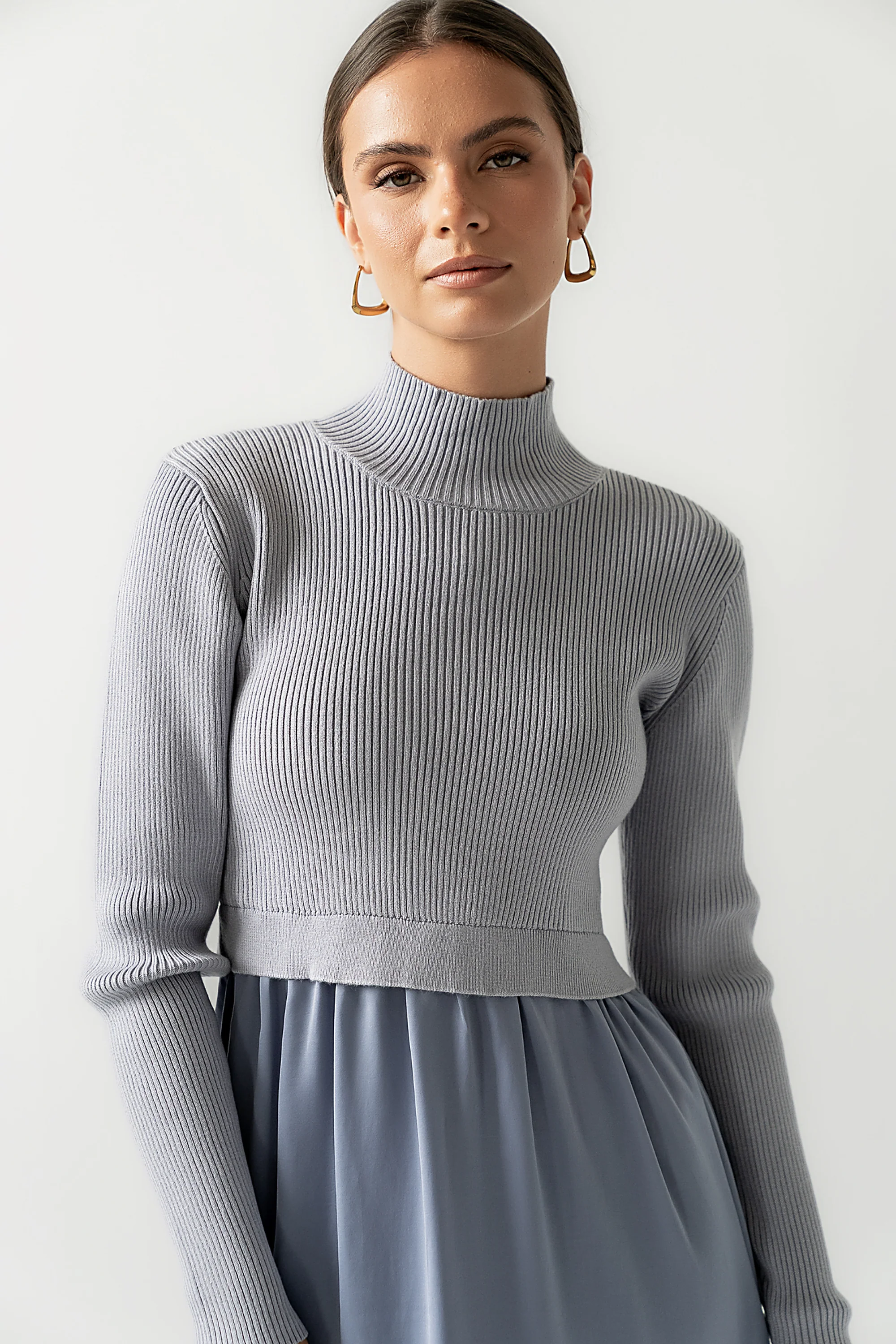 Zeda Midi Dress in Blue - FINAL SALE - Image 4