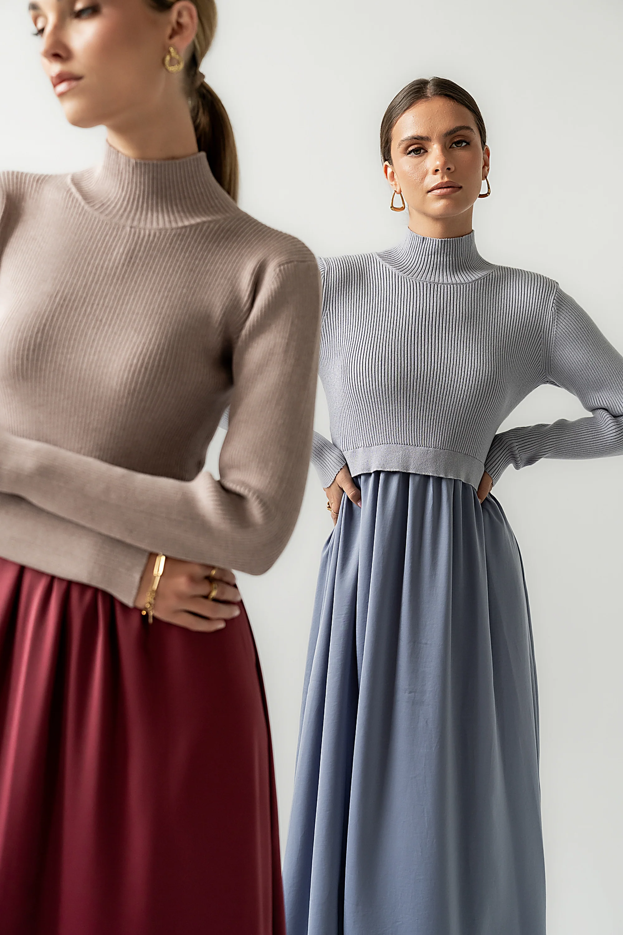 Zeda Midi Dress in Blue - FINAL SALE - Image 5