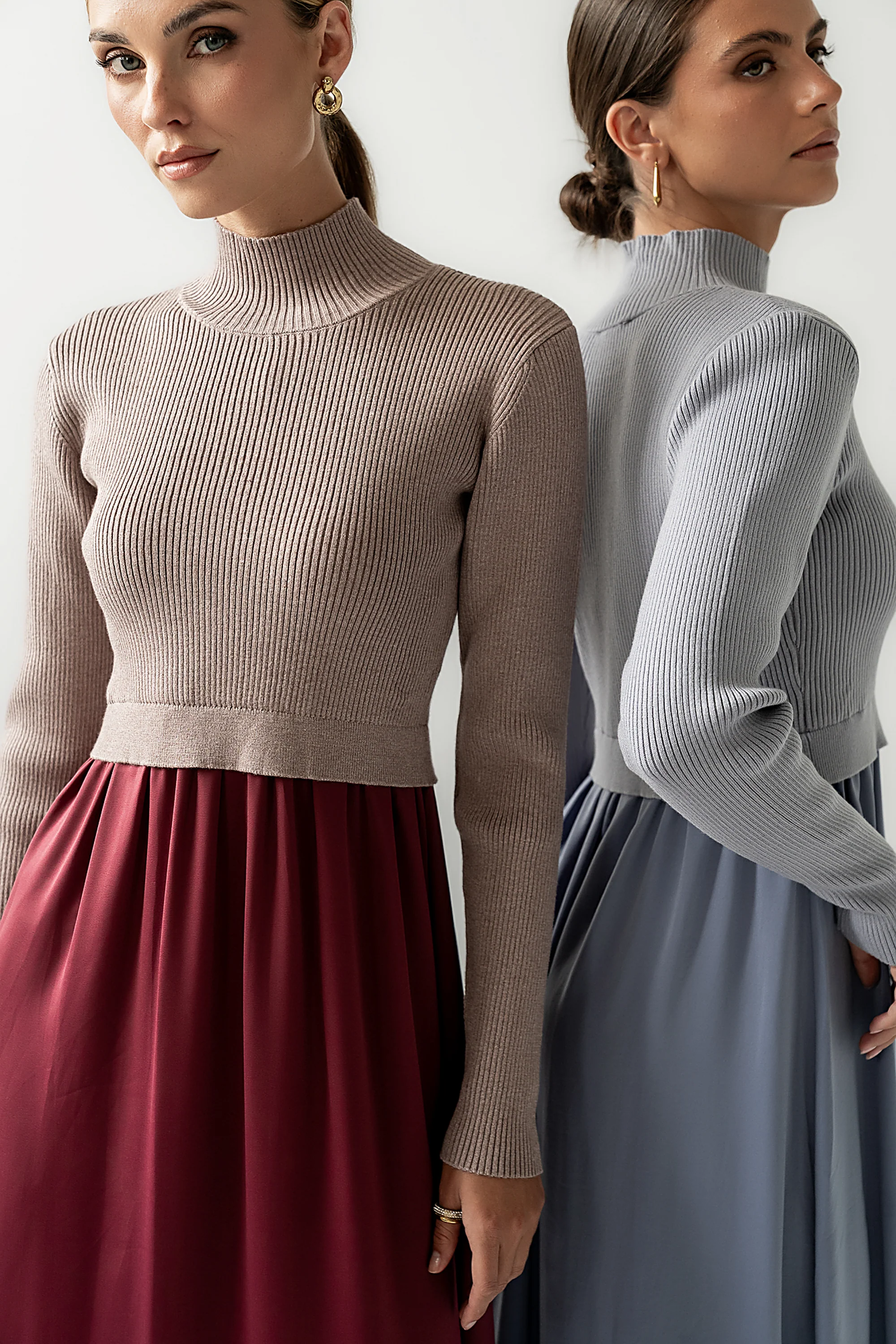 Zeda Midi Dress in Wine - FINAL SALE - Image 2