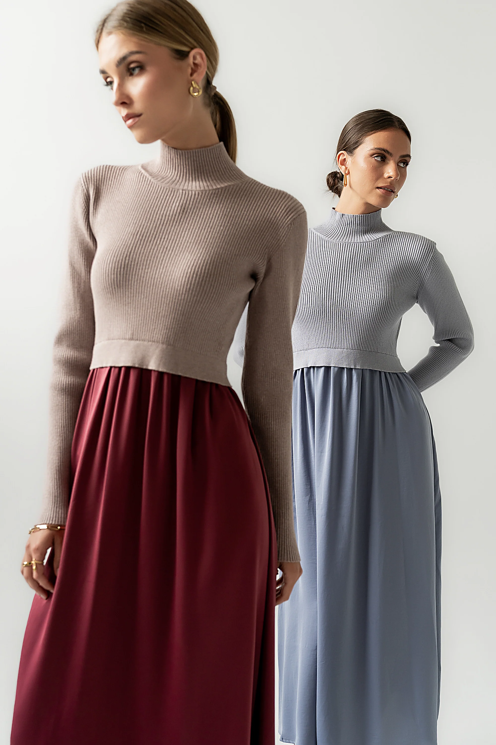 Zeda Midi Dress in Wine - FINAL SALE - Image 8