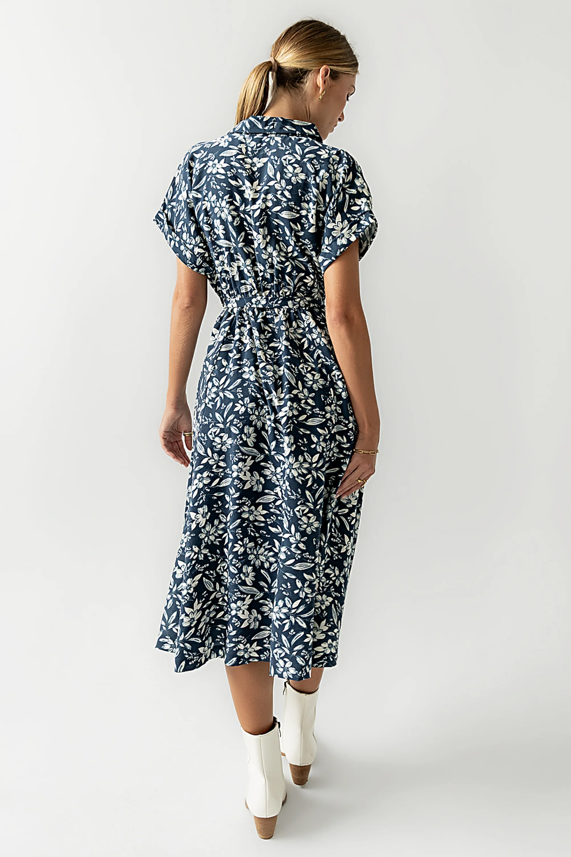 Zeke Floral Midi Dress - Image 3