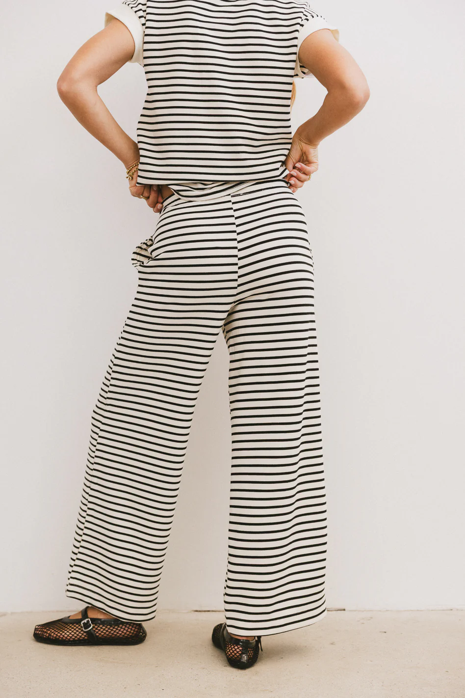Zia Striped Bottoms in Black - Image 3