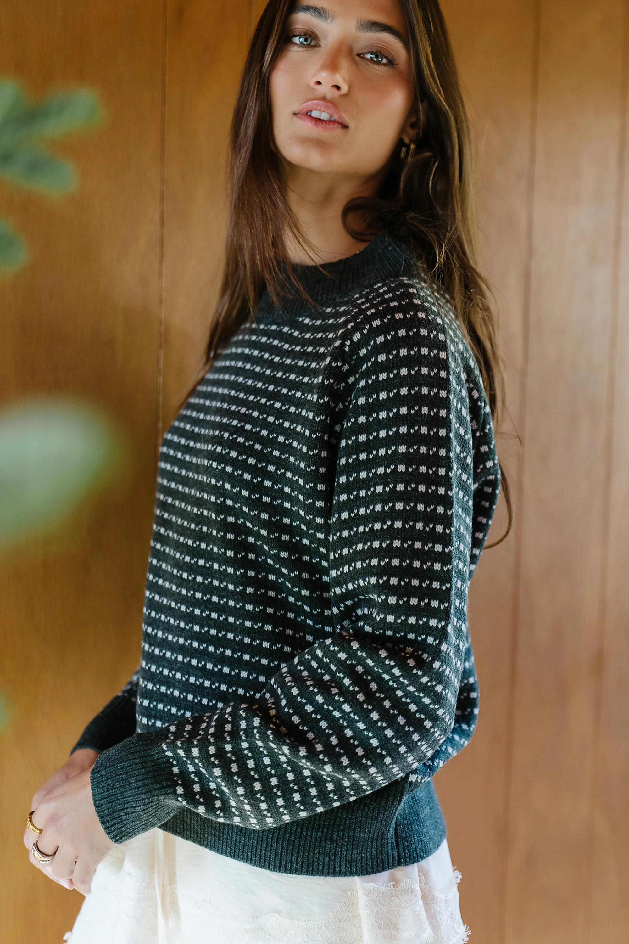 Ziggy Knit Sweater in Charcoal - FINAL SALE - Image 2