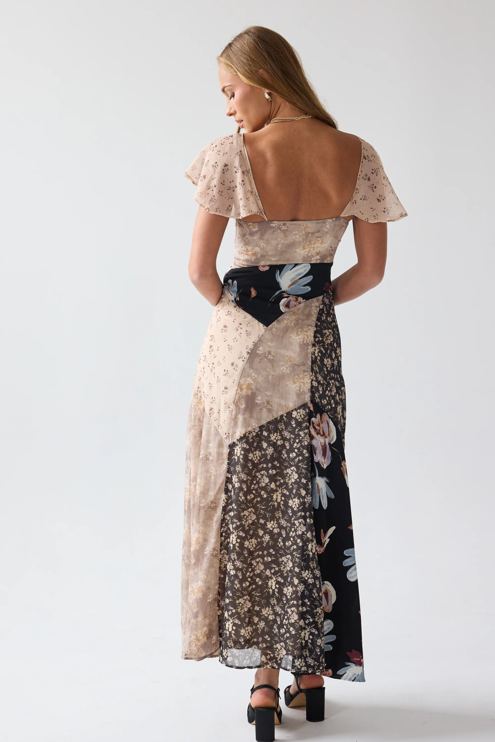 Zola Patchwork Maxi Dress - FINAL SALE - Image 2