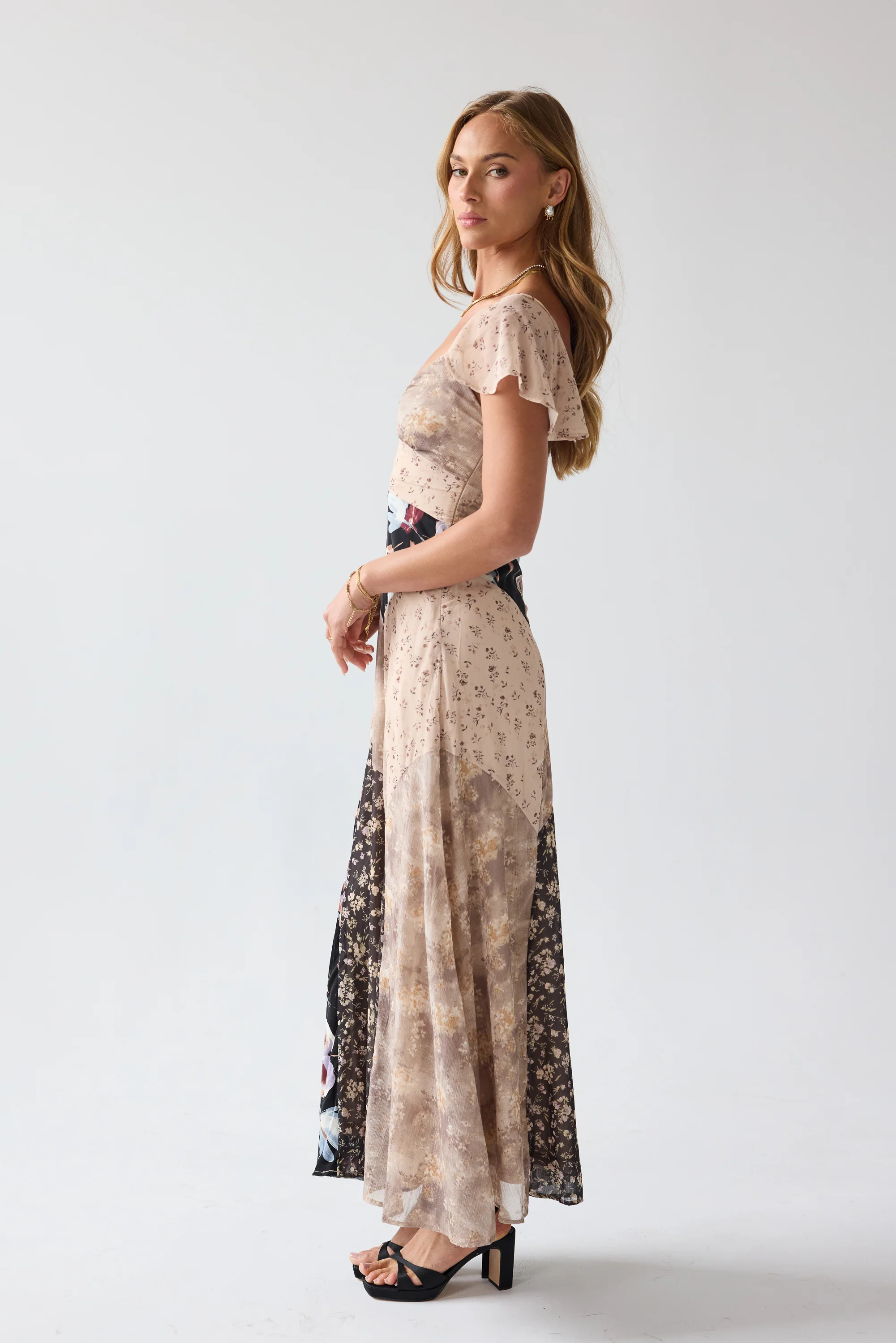Zola Patchwork Maxi Dress - FINAL SALE - Image 4