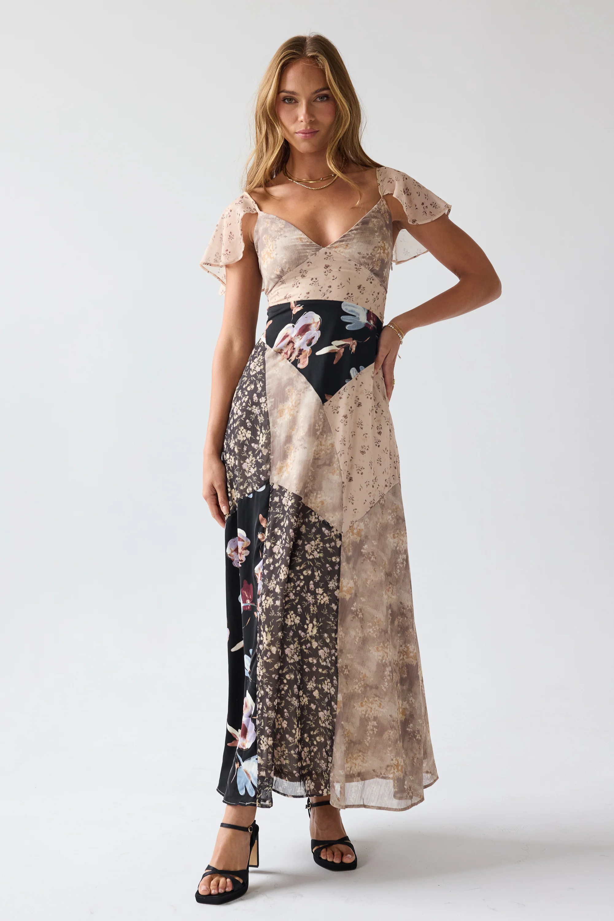 Zola Patchwork Maxi Dress - FINAL SALE - Image 5