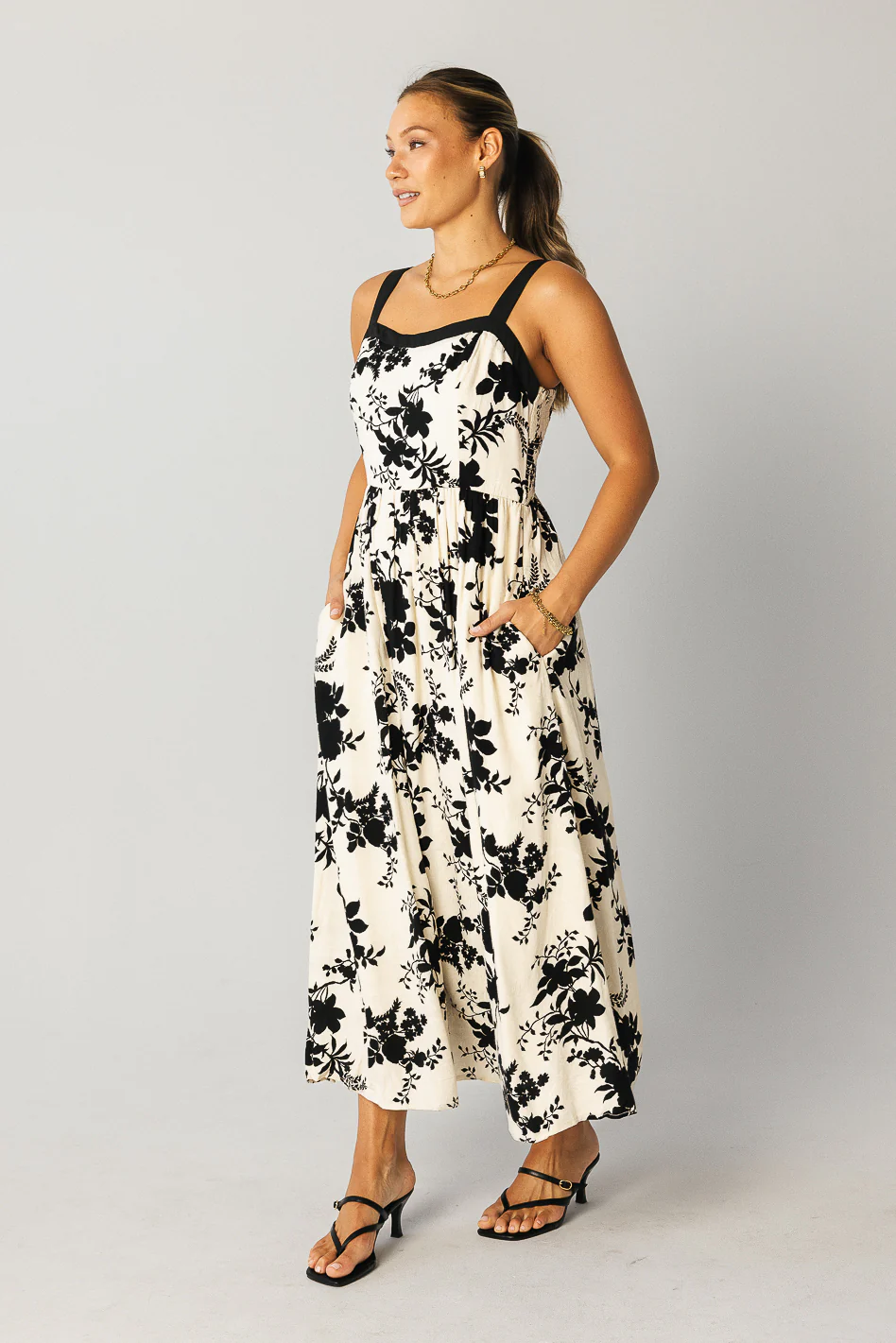 Zora Floral Midi Dress - FINAL SALE - Image 8